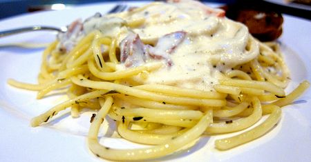 Spaghetti z mascarpone