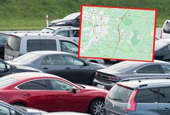 Korki po wypadku na A1. Zator miał kilka kilometrów