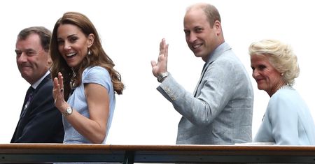 Roześmiana Kate Middleton bawi się z mężem na Wimbledonie (ZDJĘCIA)