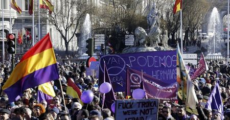 Hiszpania będzie jak Grecja? ,,Marsz zmiany" Podemos zgromadził ponad 100 tysięcy osób.