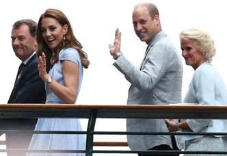 Roześmiana Kate Middleton bawi się z mężem na Wimbledonie (ZDJĘCIA)