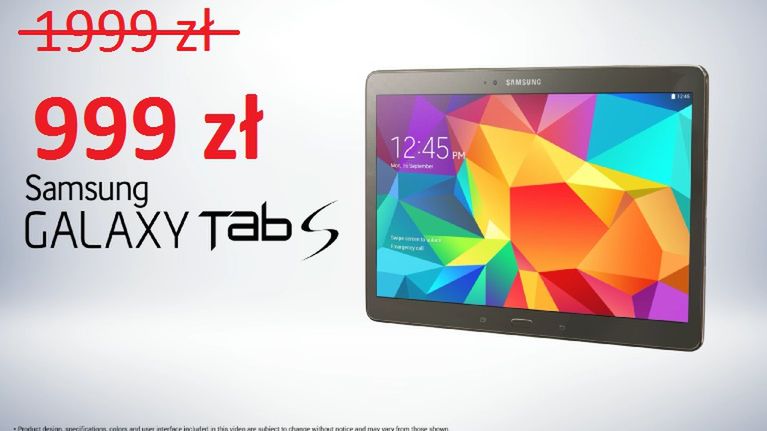 Promocja na tablety Samsung Galaxy Tab S 1