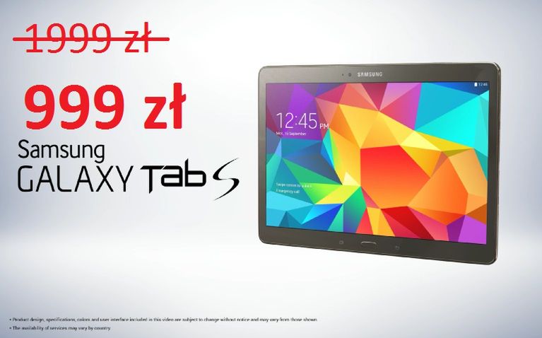 Promocja na tablety Samsung Galaxy Tab S