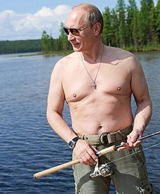 Władimir Putin na rybach