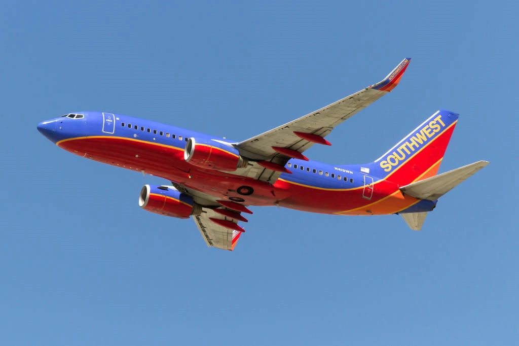 Samolot należący do linii Southwest Airlines