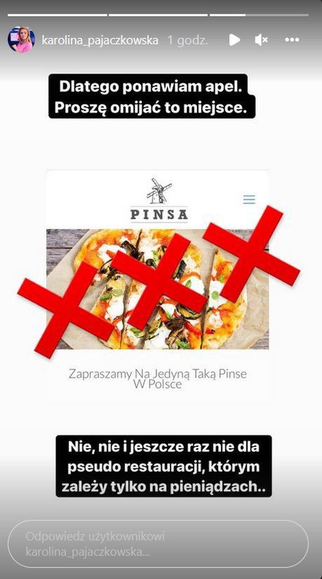 Karolina Pajączkowska skomentowała sprawę po kilku godzinach