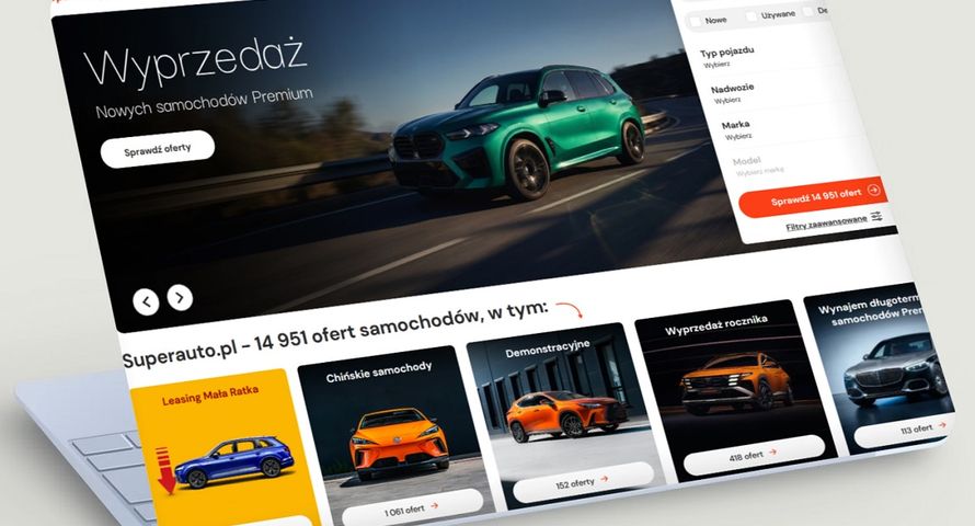 Superauto.pl znów przyspieszyło. Tyle dla Wirtualnej Polski