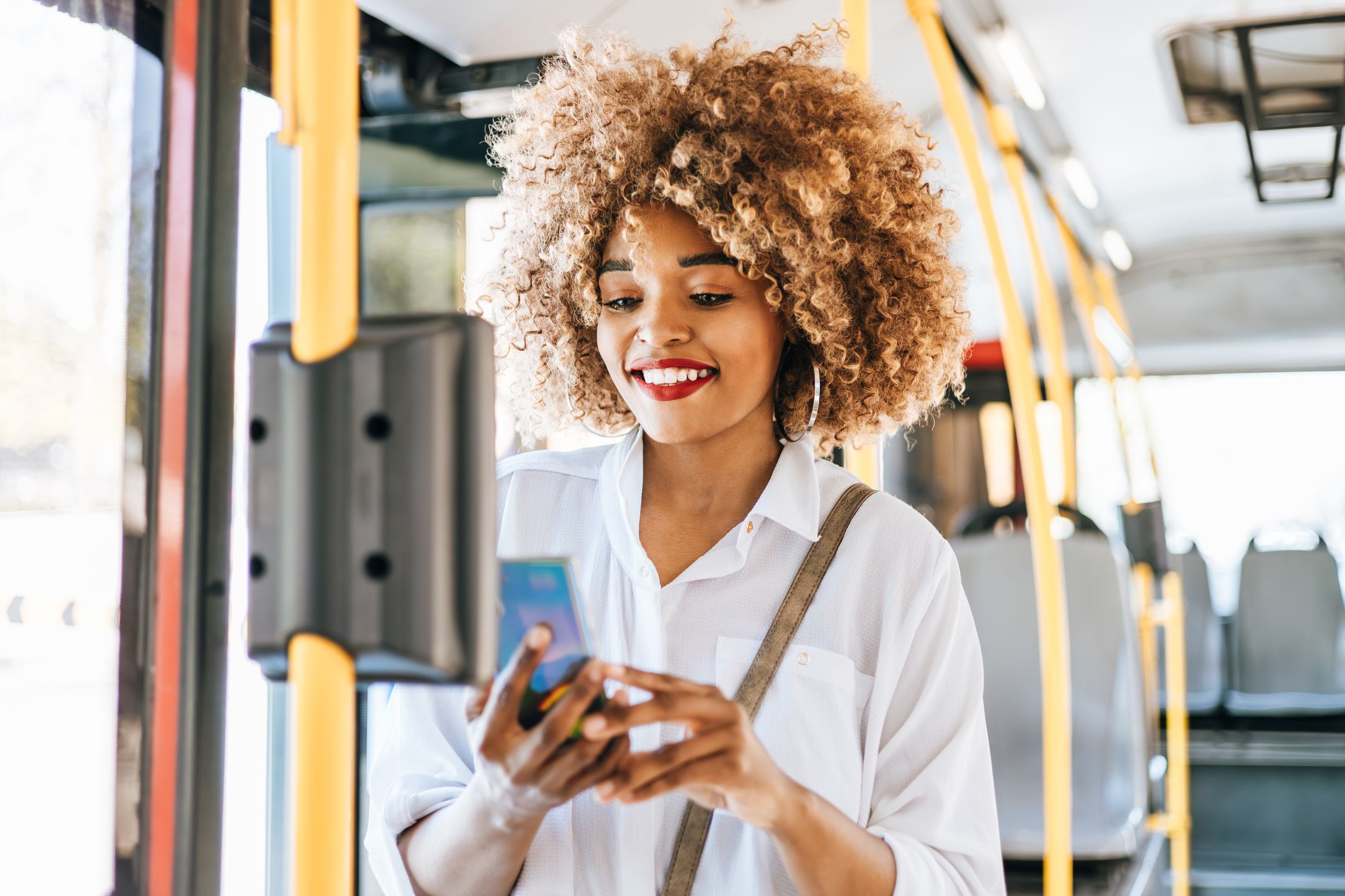 Beautiful black woman using ticket machine and paying contactless for bus or tram. Modern city lifestyle and public transportation concept.
RODZERI
people, travel, city, happy, card, women, lifestyle, bus, adult, day, ticket, urban, machine, credit, transport, automated, enjoyment, streetcar, commuting, commuter, scene, journey, African American, enjoying, one woman only, paying, female, joyful, one person, smiling, attractive, cheerful, fashionable, smart casual, confident, on the road, black woman, holding, public, beautiful woman, black people, carefree, positive emotions, purchase, Afro hairstyle, toothy smile, standing, buying, middle age, people, travel, city, happy, card, women, lifestyle, bus, adult, day, ticket, urban, machine, credit, transport, automated, enjoyment, streetcar, commuting, commuter, scene, journey, african american, enjoying, one woman only, paying, female, joyful, one person, smiling, attractive, cheerful, fashionable, smart casual, confident, on the road, black woman, holding, public, beautiful woman, black people, carefree, positive emotions, purchase, afro hairstyle, toothy smile, standing, buying, middle age