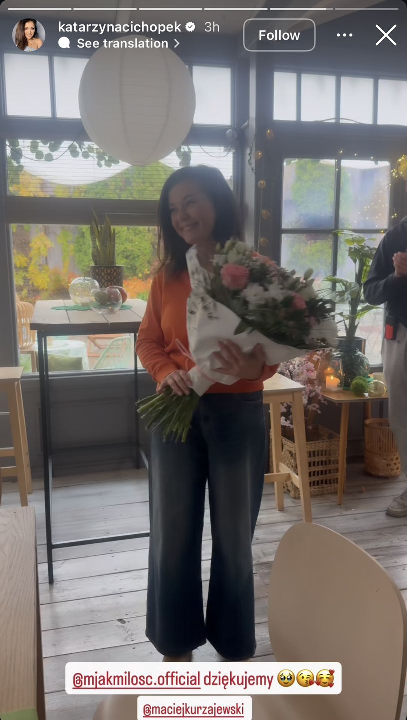 Niespodzianka dla Kasi Cichopek na planie "M jak Miłość"