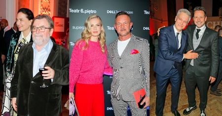 Tłum gwiazd na spektaklu "Bliżej": Edward Miszczak z Anną Cieślak, Cezary i Edyta Pazurowie, Michał Żebrowski, Rafał Trzaskowski... (ZDJĘCIA)