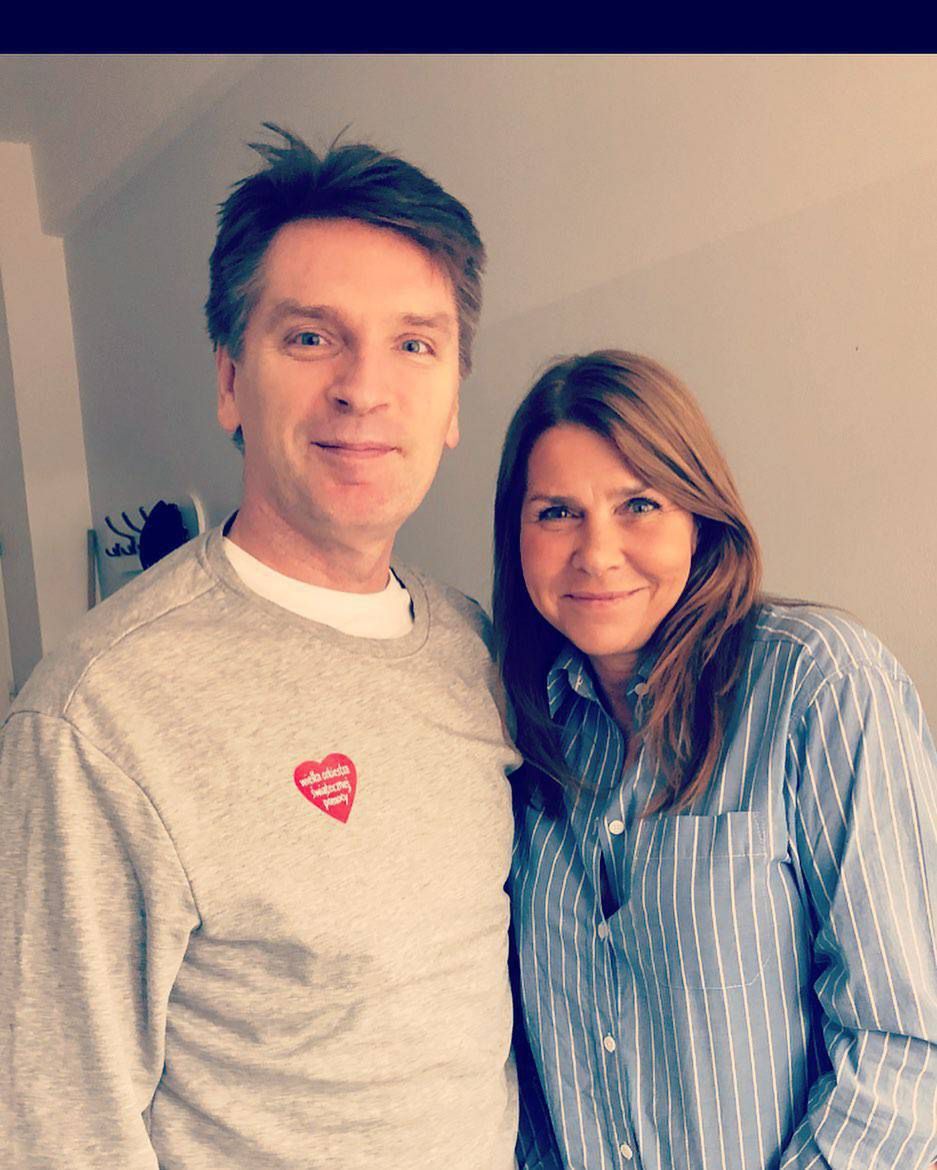 Tomasz Lis i Katarzyna Kolenda Zaleska w szpitalu wspierają WOŚP