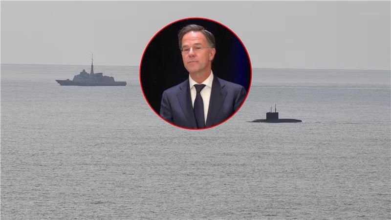 Rutte zakpił z rosyjskiego okrętu, Szwecja śledzi go na Bałtyku