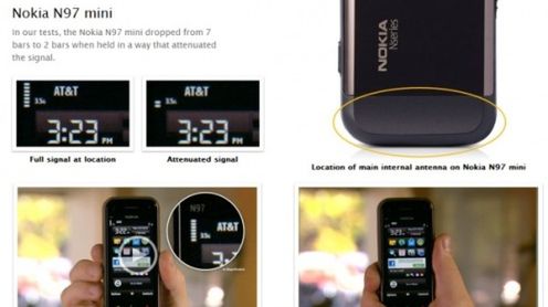 Apple: Nokia N97 mini też ma problemy z zasięgiem [wideo] 1