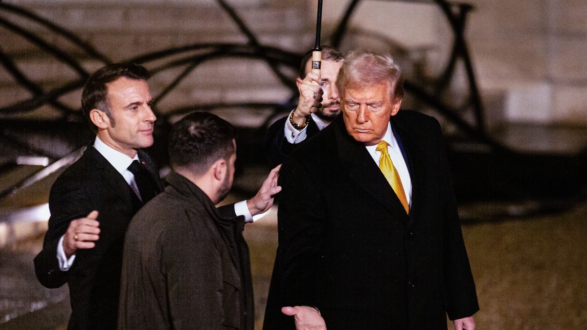 Spotkanie Donalda Trumpa z Wołodymyrem Zełenskim w Paryżu