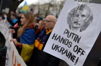 Sankcje dla Rosji. Ukraińcy demonstrują w USA