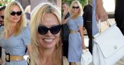 Pamela Anderson w sukience w kratkę przyleciała do Cannes