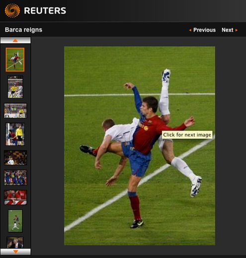 Finał Ligi Mistrzów okiem Reuters'a