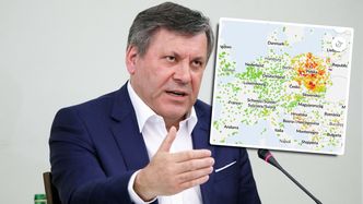 Janusz Piechociński pokazał Polskę w smogu. "Błagam, nie palcie oponami"