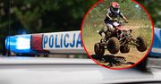 Wypadek quada w Gorzowie. Pojazd przewrócił się na bok