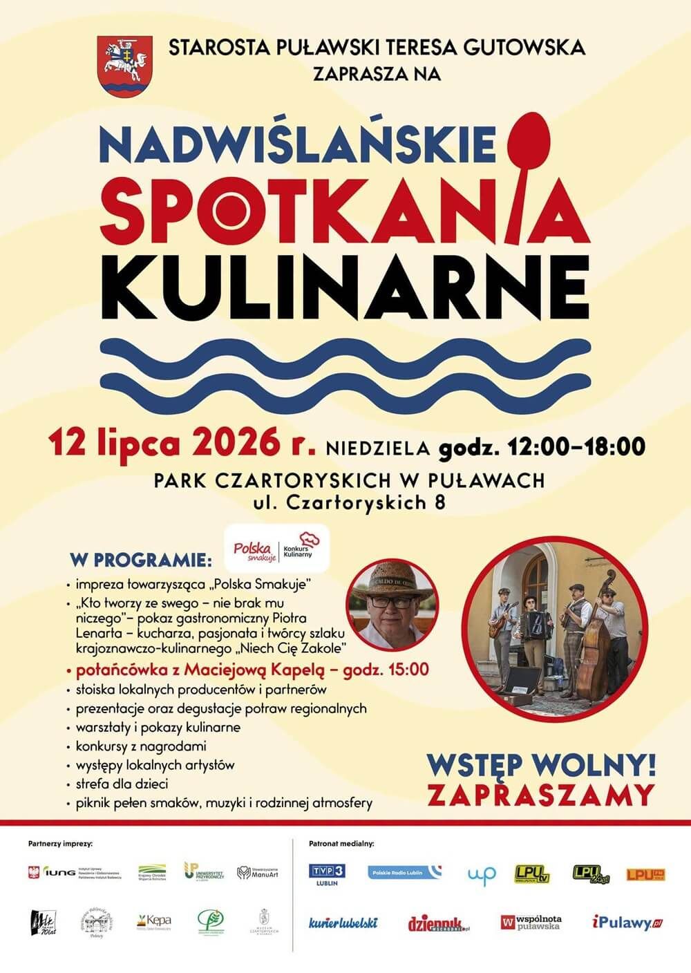 Nadwiślańskie Spotkania Kulinarne w Puławach 2026