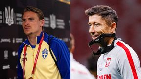 Lewandowski wbił jego drużynie trzy gole. Szwed zaśmiał się po pytaniu o ten mecz