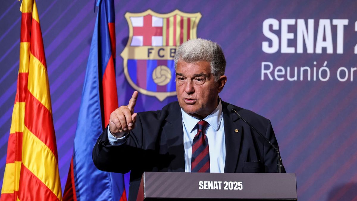 Getty Images / Javier Borrego / AFP7 via Getty Images / Na zdjęciu: Joan Laporta