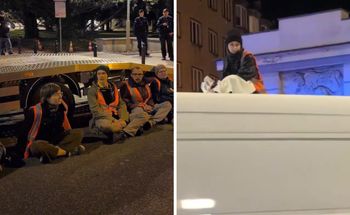 Ostatnie Pokolenie zablokowało wyjazd z Sejmu. Protest na Wiejskiej