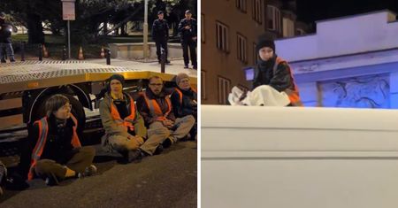 Ostatnie Pokolenie zablokowało wyjazd z Sejmu. Protest na Wiejskiej