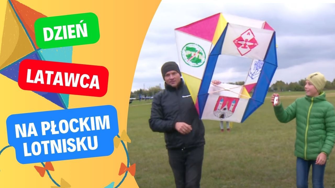 Dzień latawca na płockim lotnisku [VIDEO]