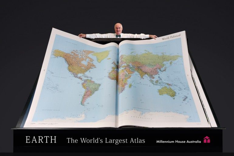 Największy atlas świata pobił rekord z 1660 roku. Powodzenia w nauce geografii! 3