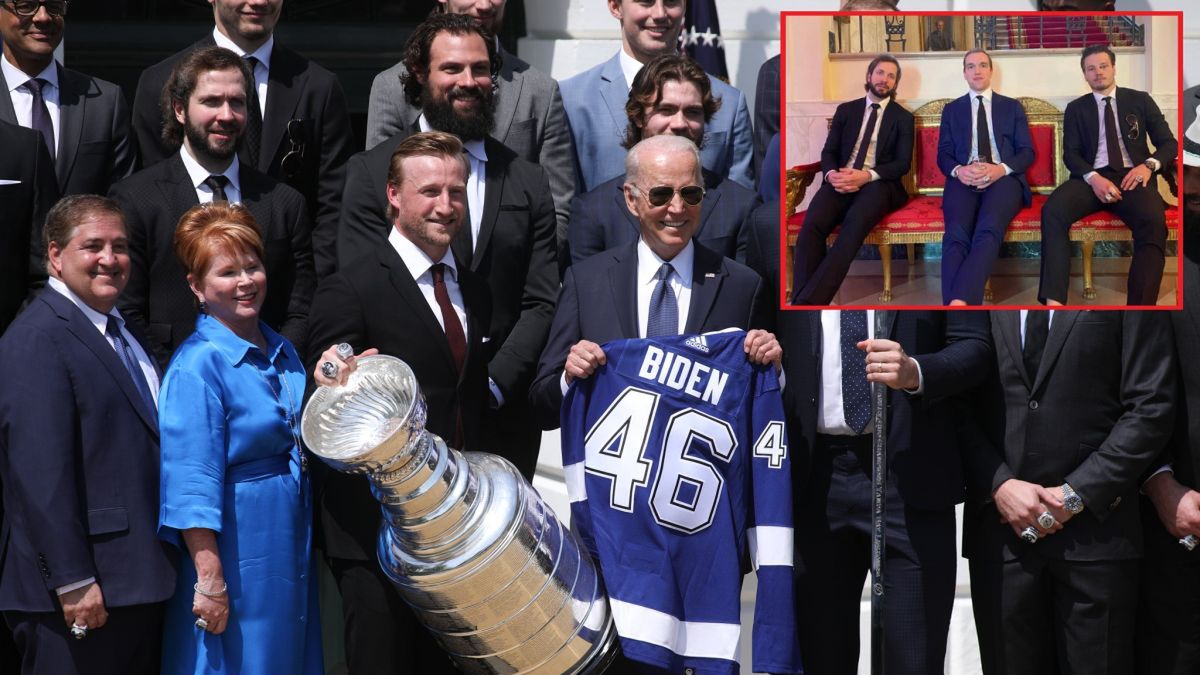 Getty Images / Yasin Ozturk/Anadolu Agency/Telegram / Na zdjęciu: wizyta Tampa Bay Lightning w Białym Domu