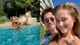 Agata Rubik pochwaliła się RODZINNYM wypoczynkiem nad basenem: "Jak w Miami". Fajnie się bawią? (FOTO)