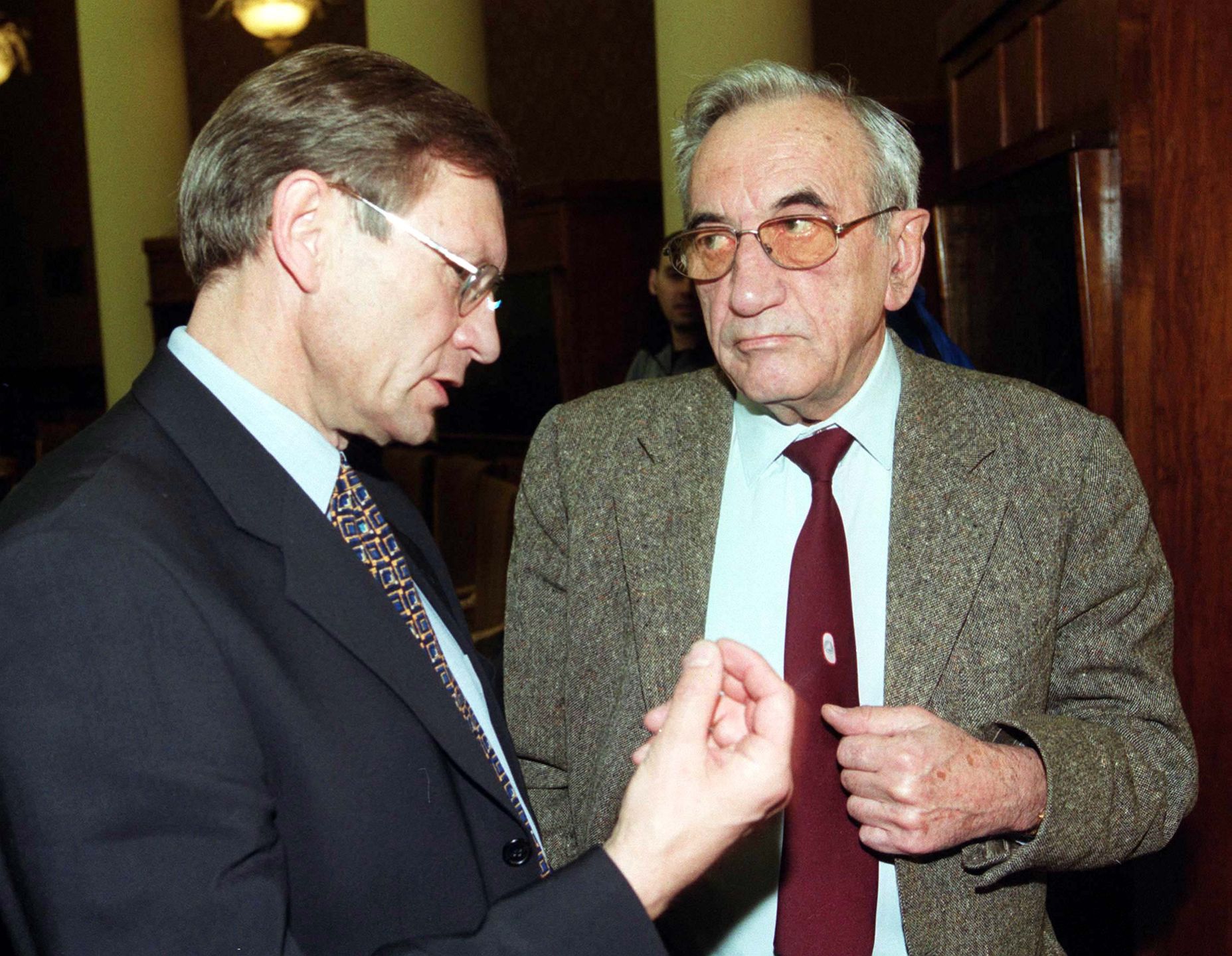 Leszek Balcerowicz i Tadeusz Mazowiecki (rok 2000)
