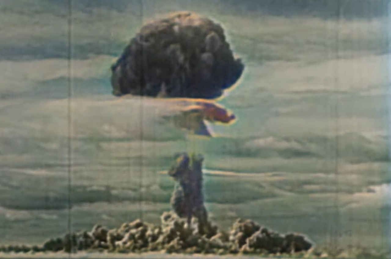 Test sowieckiej bomby atomowej RDS-3. Zobacz wideo odświeżone przez SI