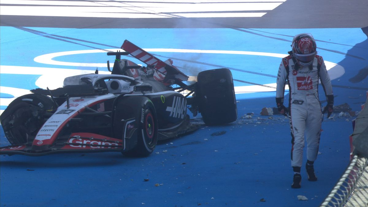 Zdjęcie okładkowe artykułu: Twitter / Formula 1 / Na zdjęciu: wypadek Kevina Magnussena