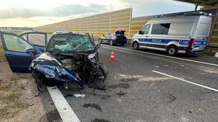 Wypadek na A2. Są ranni