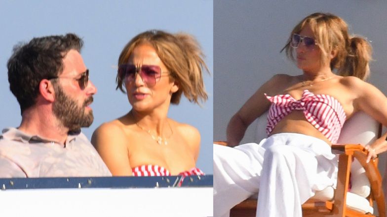 52-letnia Jennifer Lopez opala zgrabne ciało podczas rejsu luksusowym jachtem z Benem Affleckiem (ZDJĘCIA)