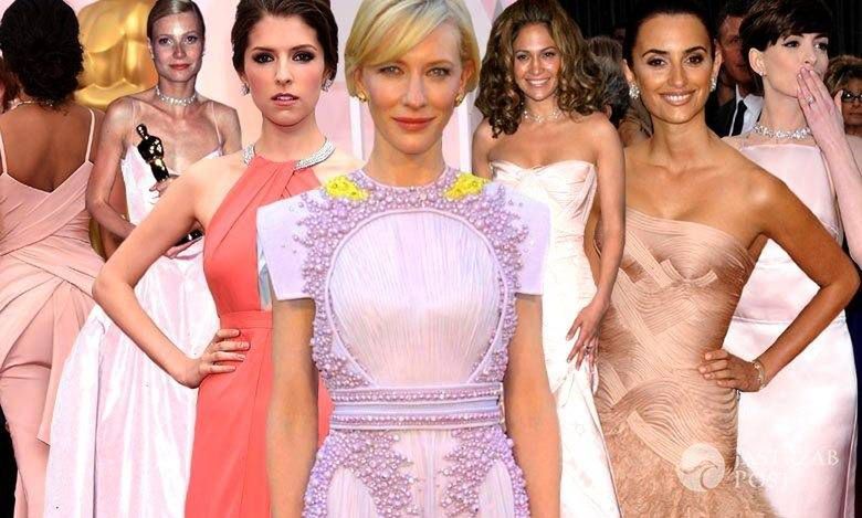 Najpiękniejsze suknie z Oscarów w najmodniejszym kolorze tego roku. Różowe Cate Blanchett, Jennifer Lopez, Gwyneth Paltrow, Anne Hathaway...