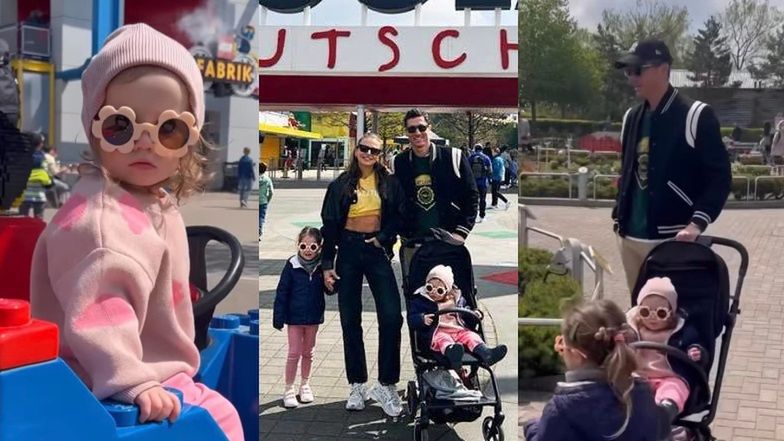 Robert i Anna Lewandowscy podbijają niemiecki Legoland w obstawie Klary i Laury (ZDJĘCIA)