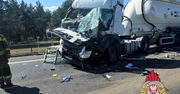 Toruń: Karambol z udziałem trzech ciężarówek na S10