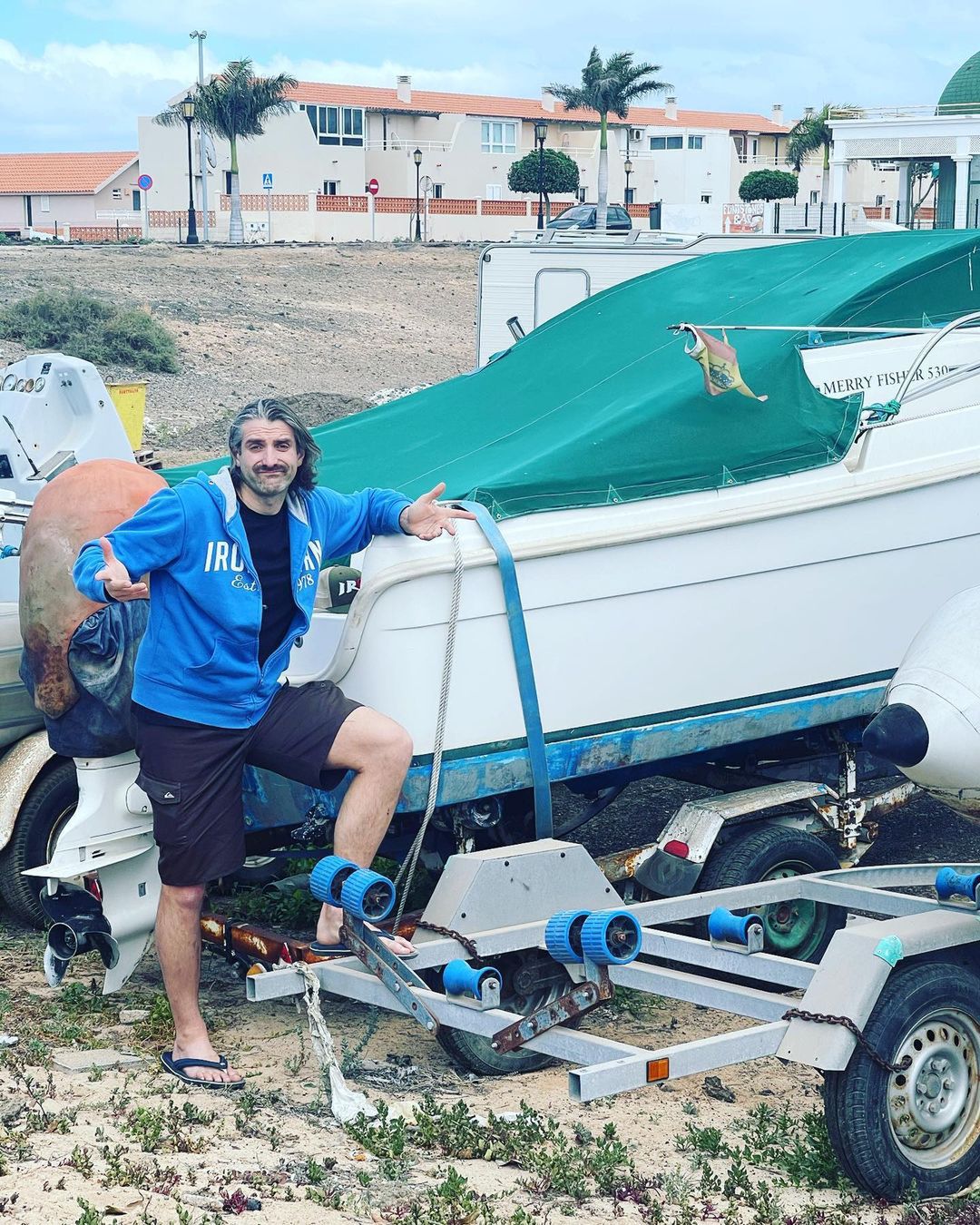 Maciej Dowbor na wakacjach na Fuerteventura
