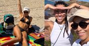 Omenaa Mensah relacjonuje rodzinny wypad do Portugalii, pozując na plaży W BIKINI
