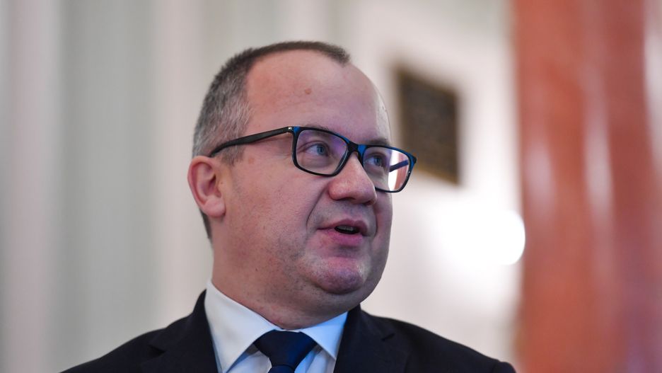 Warszawa, 13.12.2023. Minister sprawiedliwości Adam Bodnar podczas powitania w siedzibie resortu w Warszawie, 13 bm. (aldg) PAP/Piotr Nowak