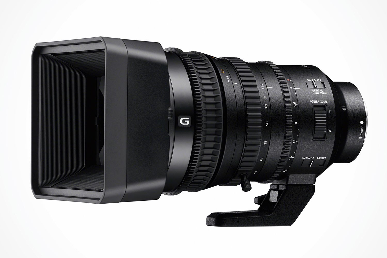 Sony E PZ 18-110 mm f/4 G OSS - obiektyw filmowy z elektryczną regulacją ogniskowej 1