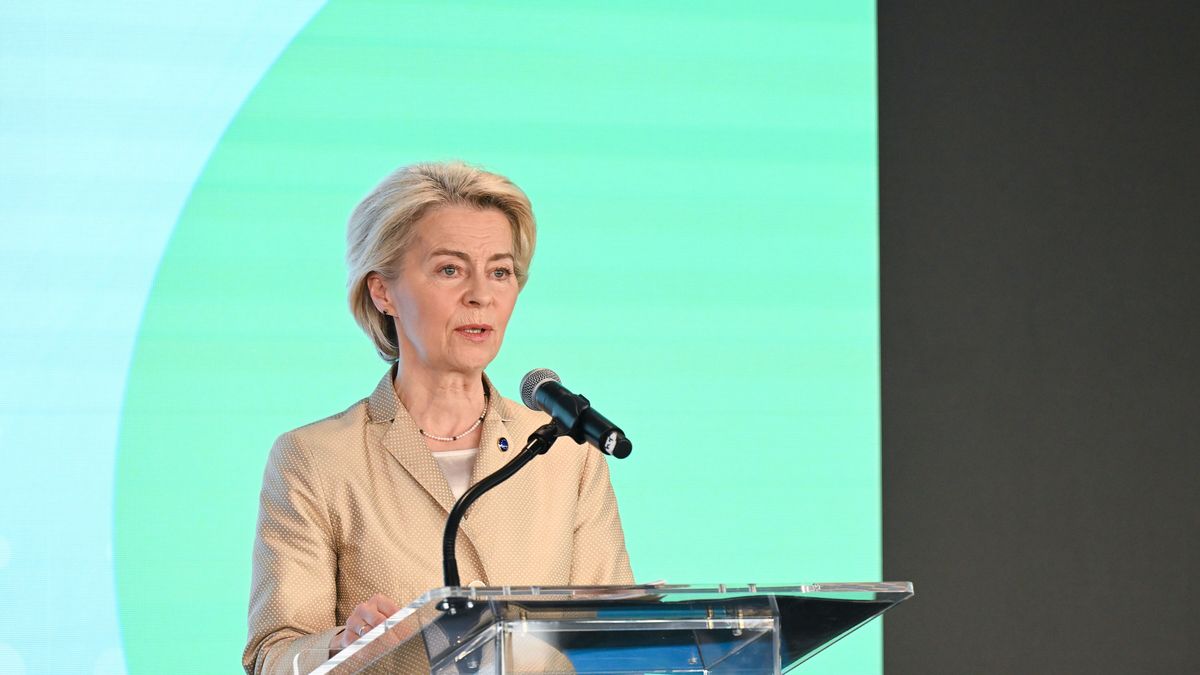 President of the European Commission Ursula von der Leyen addresses the Protecting Children in the Digital Age event at the United Nations headquarters in New York, USA, 24 September 2025. EPA/LUKAS COCH AUSTRALIA AND NEW ZEALAND OUT Dostawca: PAP/EPA.