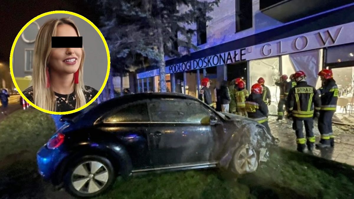 Auto wjechało w salon