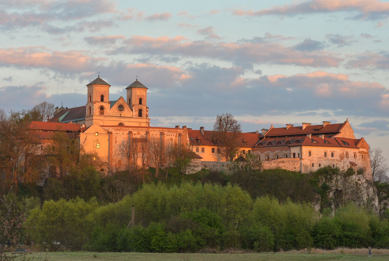 Widok na Opactwo Benedyktynów w Tyńcu