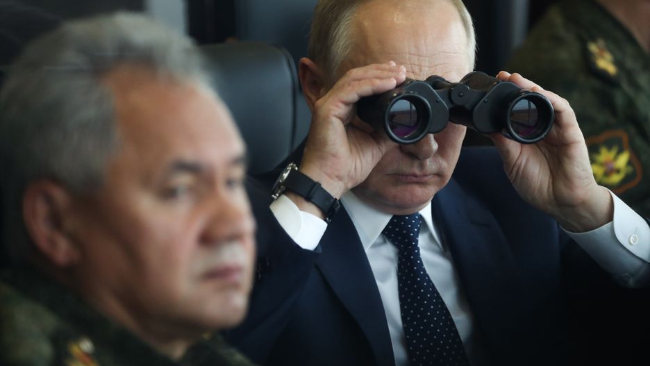 Siergiej Szojgu i Władimir Putin
