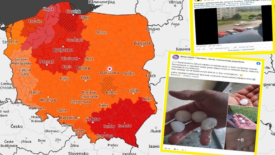 Skutki burz w Polsce