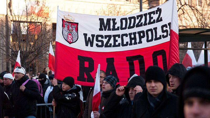 Jednym z organizatorów protestów <br> jest Młodzież Wszechpolska